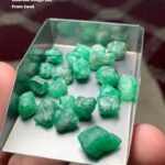 58.60 Ct Swat Emerald Rough Lot – Natural Green Gems Straight from the Mines