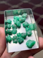 58.60 Ct Swat Emerald Rough Lot – Natural Green Gems Straight from the Mines - Image 3