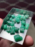 58.60 Ct Swat Emerald Rough Lot – Natural Green Gems Straight from the Mines - Image 5