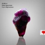 23.90ct Natural Ruby Specimen – Afghanistan | 23.50 x 14.09 x 10.91 mm
