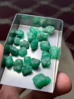 58.60 Ct Swat Emerald Rough Lot – Natural Green Gems Straight from the Mines - Image 11