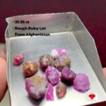 35.95ct Natural Ruby Rough Lot – Afghanistan | 11.45 x 10.38 x 7.02 mm