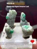 102.15ct Swat Emerald Specimen Lot (24x16x9mm): Natural Green Crystals from Pakistan’s Gemstone Valley