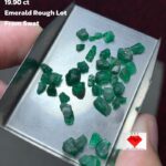 Unique Elegance in Size: 19.90 Carat Emerald Rough Lot from Swat Valley