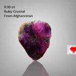 Rare Treasure: 11.10 ct Afghan Ruby Specimen Unveiled
