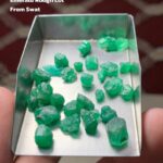 30 Carat Swat Emerald Rough Lot – Dimensions 9.45 × 7.70 × 4.78 mm