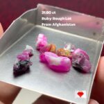 Untouched Beauty: 31.80 Carat Afghan Ruby Rough Lot