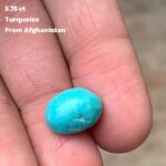Afghan Turquoise Cabochon – 5.75 Carats of Natural Beauty