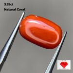 3.35ct Natural Coral Gemstone: Vibrant Jewelry Stone (11.92mm)