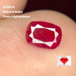 0.625ct Afghan Faceted Ruby – Natural Red Gemstone (6.36 x 4.66 x 2.13mm)