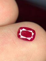 0.625ct Afghan Faceted Ruby – Natural Red Gemstone (6.36 x 4.66 x 2.13mm) - Image 2