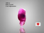 Embrace the Raw Beauty of a 4.60ct Afghan Ruby Crystal