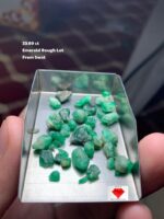 A Remarkable 33.69 ct Emerald Rough Lot from Swat