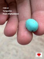 Elegant and Earthy — 7.90 ct Afghan Turquoise Cabochon