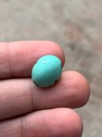 Elegant and Earthy — 7.90 ct Afghan Turquoise Cabochon - Image 5
