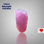 Natural African Ruby Crystal 3.940ct– Untreated and Radiant