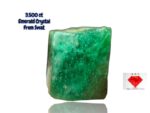 3.500ct Swat Emerald Crystal – Natural Untreated Green Gem (7.87 x 7.46 x 6.46mm)
