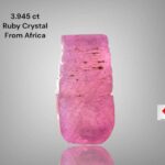 3.945ct African Ruby Crystal: Elegance in Natural Form