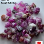 163.37ct Afghan Ruby Rough Lot (10x10x9mm) – Natural Beauty from the Heart of Afghanistan
