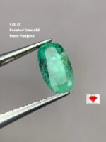 1.20ct Faceted Panjshir Emerald – A Natural Marvel of Green Elegance