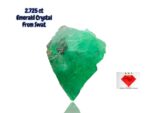 2.725ct Swat Emerald Crystal – Elegant Natural Form (11.46 x 8.98 x 4.14mm)