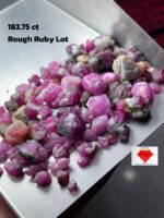 182.75 Carat Ruby Rough Lot – Natural Untreated Gems