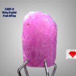 3.885ct Natural Ruby Crystal from Africa – Untreated Gem Rough (9.41 × 6.39 × 5.07 mm)