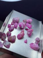 41.25 ct Afghan Ruby Crystal Lot – Natural Corundum Rich in Color & Energy - Image 2