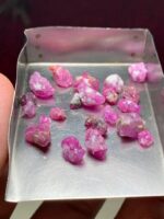 41.25 ct Afghan Ruby Crystal Lot – Natural Corundum Rich in Color & Energy - Image 4