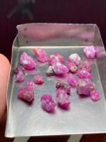 41.25 ct Afghan Ruby Crystal Lot – Natural Corundum Rich in Color & Energy - Image 5