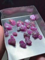 41.25 ct Afghan Ruby Crystal Lot – Natural Corundum Rich in Color & Energy - Image 6