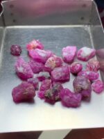41.25 ct Afghan Ruby Crystal Lot – Natural Corundum Rich in Color & Energy - Image 7