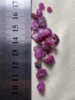 41.25 ct Afghan Ruby Crystal Lot – Natural Corundum Rich in Color & Energy - Image 9