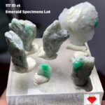 Massive 117.10ct Swat Emerald Specimens Lot – Largest Piece 27x23x12mm