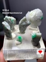 Massive 117.10ct Swat Emerald Specimens Lot – Largest Piece 27x23x12mm
