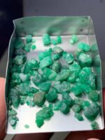 49.25ct Swat Emerald Rough Lot – Natural Green Crystals Avg. 10.07 x 6.61 x 4.37mm - Image 4