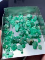 49.25ct Swat Emerald Rough Lot – Natural Green Crystals Avg. 10.07 x 6.61 x 4.37mm - Image 8