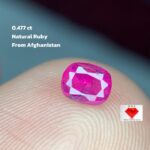 0.477ct Afghan Faceted Ruby – Natural Red Gemstone (4.85 x 3.86 x 2.84mm)