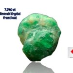 7.240ct Swat Emerald Crystal – Untreated Natural Green Gem (11.38 x 10.49 x 9.00mm)