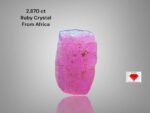 African Ruby Crystal (2.870ct) – A Natural Gem with Stunning Depth