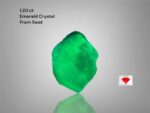 1.20ct Swat Emerald Crystal: Vivid Green Gemstone
