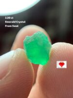 The Beauty and Metrics of an Emerald Crystal: 2.20 ct SWAT – 8.23 × 7.40 × 5.27 mm