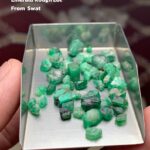 Refined 42.25ct Swat Emerald Rough Lot