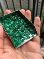 Facet Grade Rough 128 ct Emerald - Vivid Green - from Swat, Pakistan - Image 7