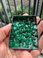 Facet Grade Rough 128 ct Emerald - Vivid Green - from Swat, Pakistan - Image 8