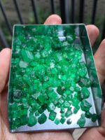 Facet Grade Rough 128 ct Emerald - Vivid Green - from Swat, Pakistan - Image 12