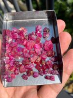 130 ct Afghan Ruby Rough Lot – Red Crystals with Natural Beauty & Form - Image 2