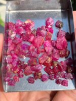 130 ct Afghan Ruby Rough Lot – Red Crystals with Natural Beauty & Form - Image 6