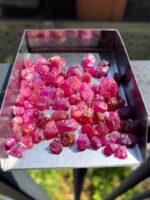 130 ct Afghan Ruby Rough Lot – Red Crystals with Natural Beauty & Form - Image 7