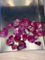 39.90ct Afghan Ruby Rough Lot – Red Crystals with Natural Beauty & Form - Image 6